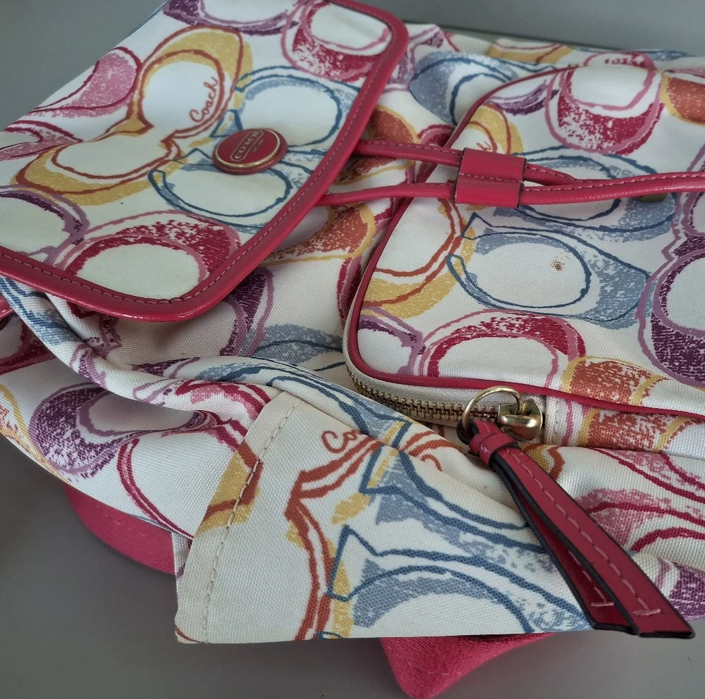 Coach Multicolor Backpack - Picture 8 of 15